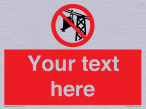 Custom prohibition do not fly kites near overhead electrical power lines